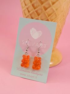 Nallekarkki-korvakorut