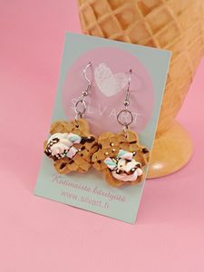 Vohveli-korvakorut, vaahtokarkeilla